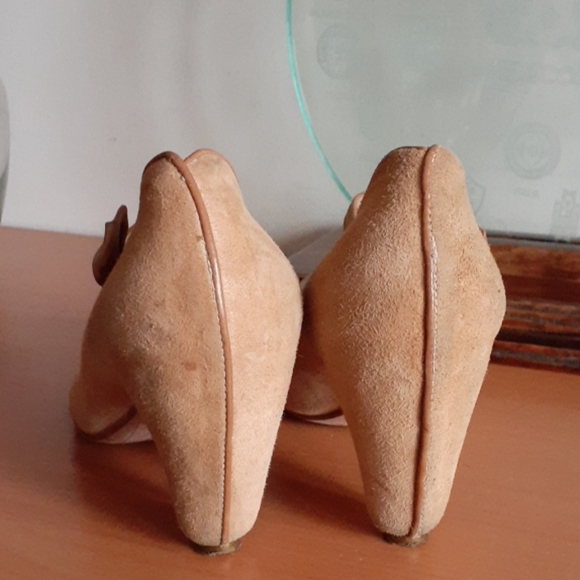 Tracey Neuls Handmade Suede May Jane Heels 38 - Picture 4 of 8